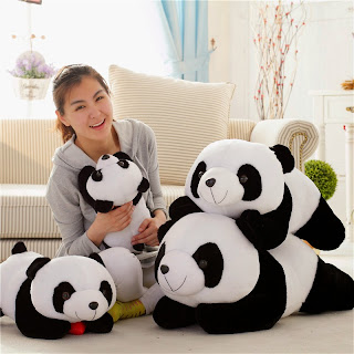 boneka panda besar lucu