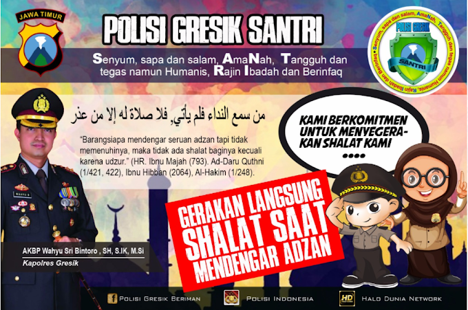 Blogger Polres Gresik : Desain Gresik Polisi Santri