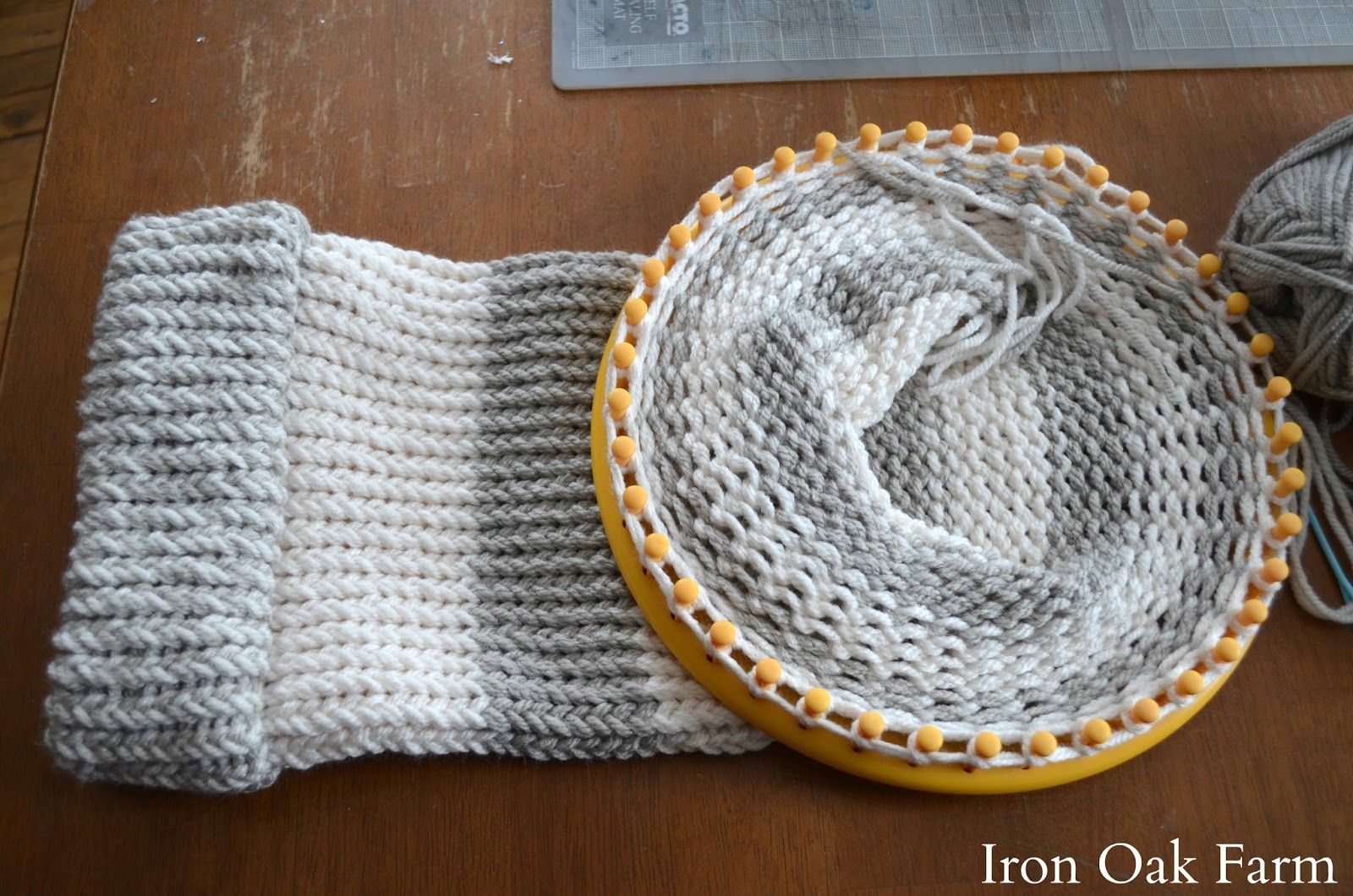 Iron Oak Farm Loom Knitted Stocking Hat