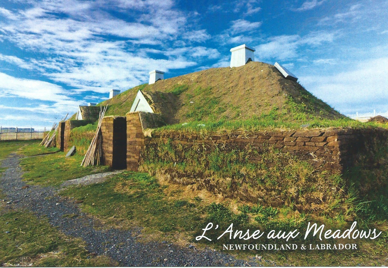 MY POSTCARDPAGE CANADA L'Anse aux Meadows Newfoundland UNESCO