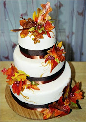 cakes fall cake autumn themed decorating simple decorations weddings naruto theme themes cupcakes leaves dose amy daily decor fondant flowers