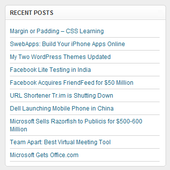 Cara Mudah Menambahkan Recent Posts Pada Blogspot