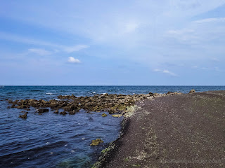 Natural Rocky Fishing Beach Environment At Umeanyar Beach, North Bali, Indonesia