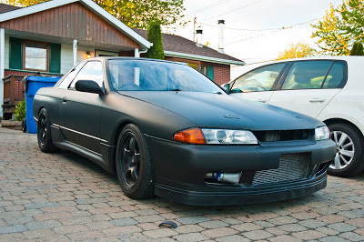 Matte Black Nissan Skyline