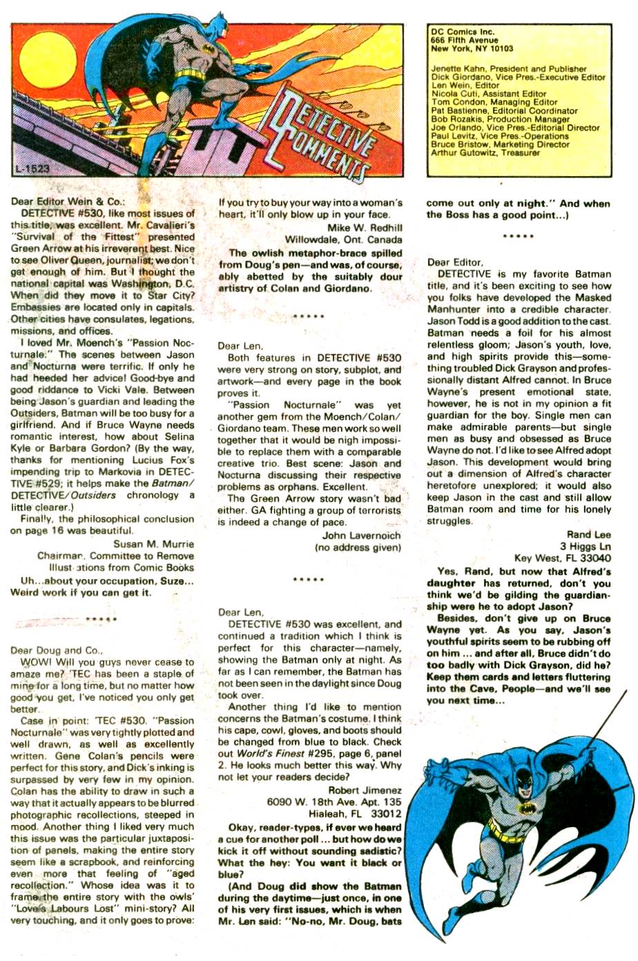 Read online Detective Comics (1937) comic -  Issue #535 - 18