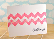 I used the wide chevron pattern from Lawn Fawn Chevron background stamp set. (dsc )