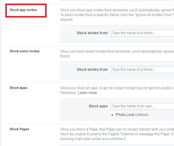How To Block App And Game Invites On Facebook 3