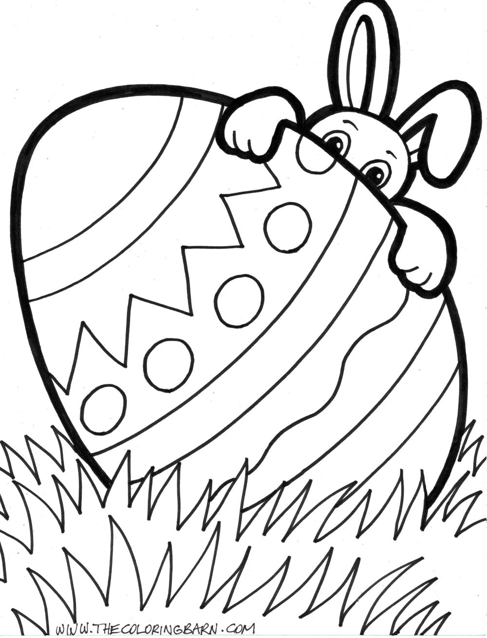 Easter Bunny Coloring Pictures 116