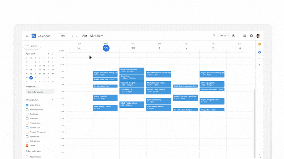 Google Calendar on Google Workspace