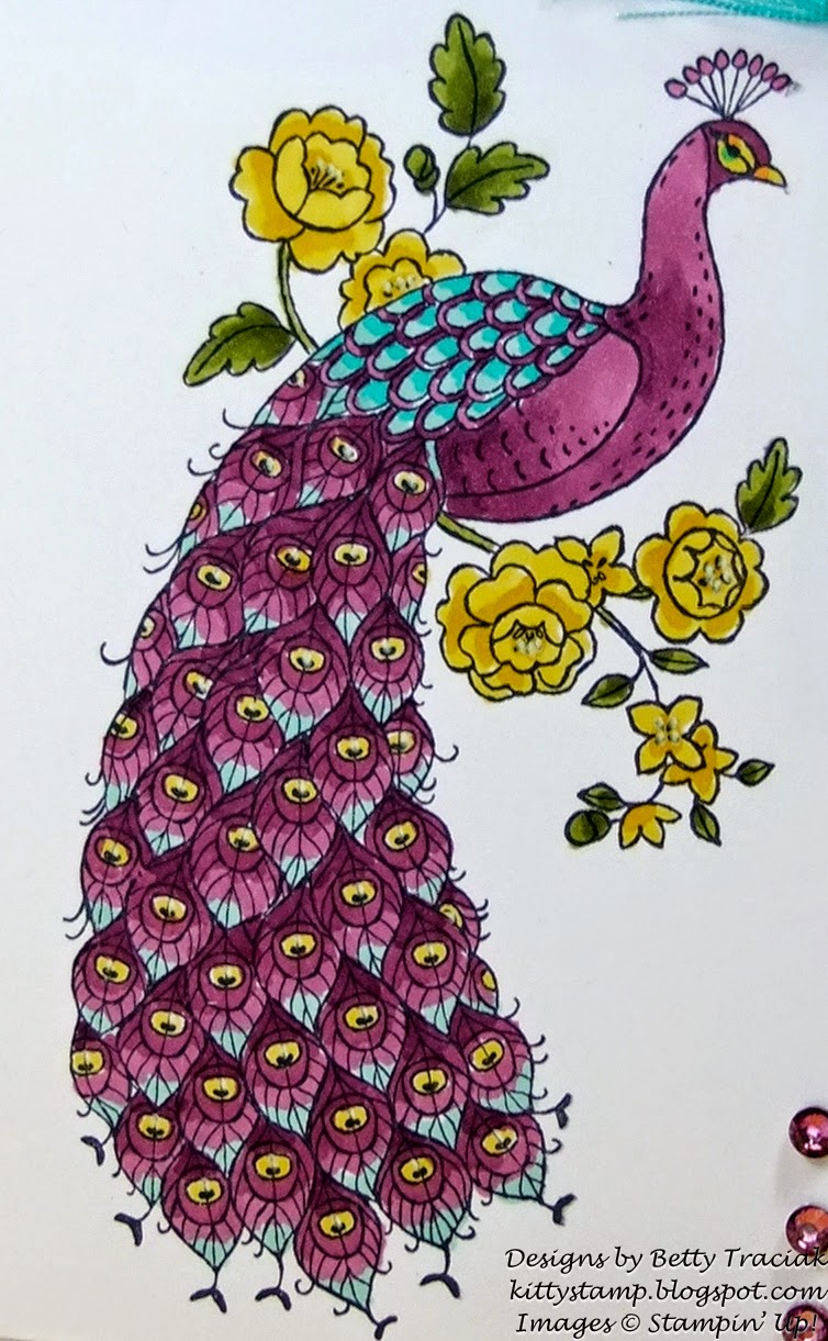 Kitty Stamp: Purple Perfect Peacock
