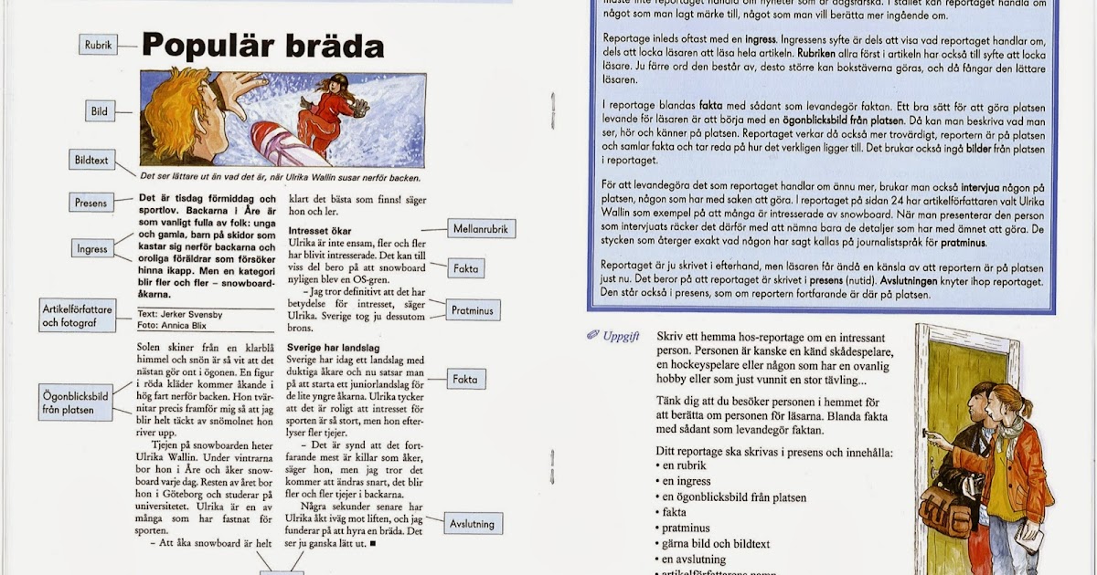 Svenska Att Skriva Reportage