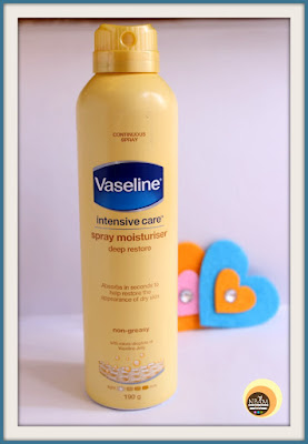 Vaseline Intensive Care Spray Moisturiser Deep Restore Review 