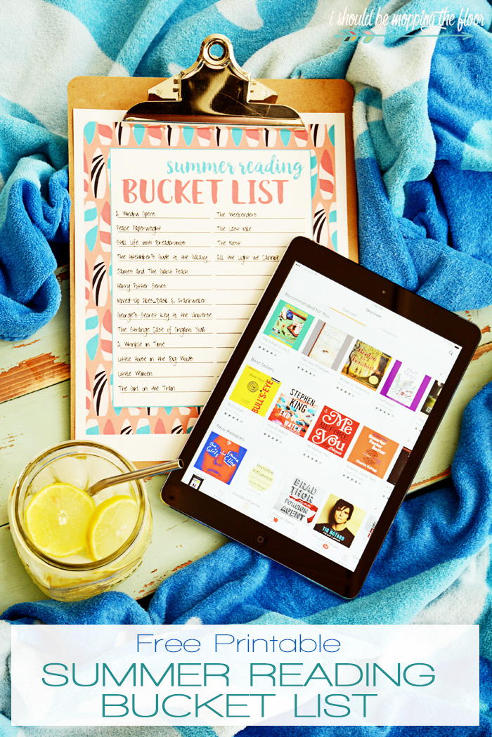 I Should Be Mopping The Floor Free Printable Summer Reading Bucket List I Should Be Mopping The Floor Free Printable Summer Reading Bucket List