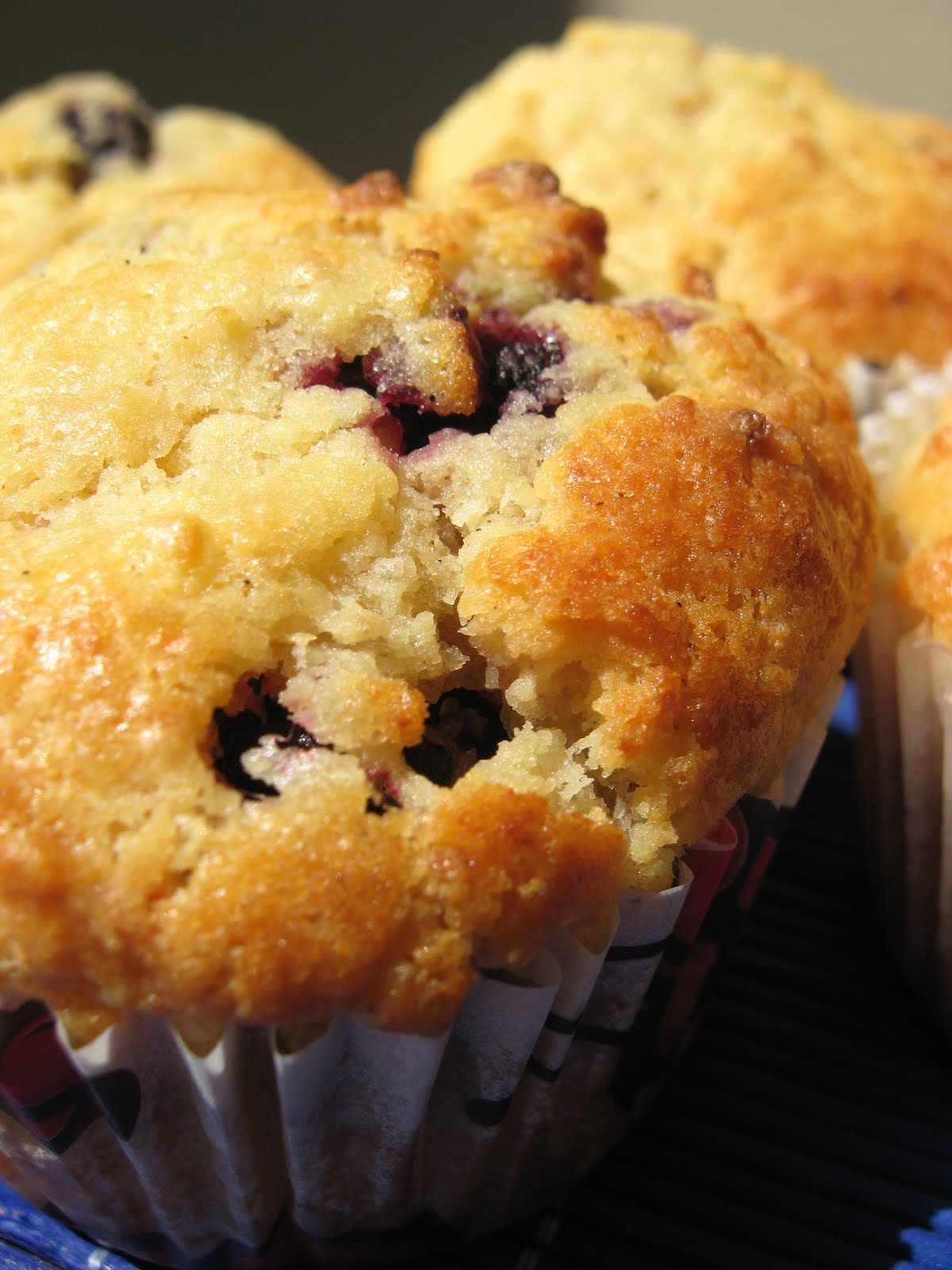 Morsels and Musings mulberry & vanilla muffins