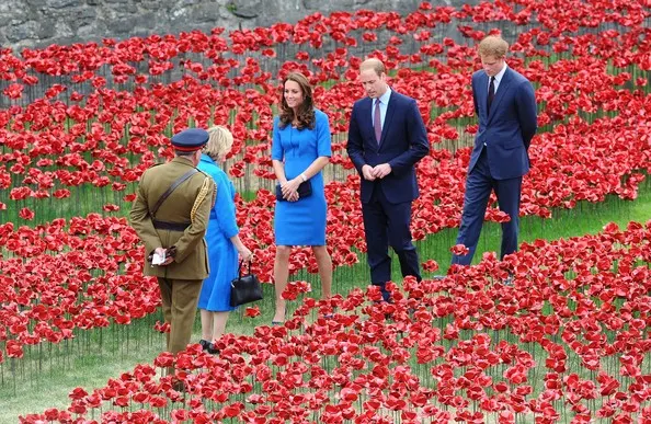 Tower of London's 'Blood Swept Lands and Seas of Red' poppy installation in the Tower of London