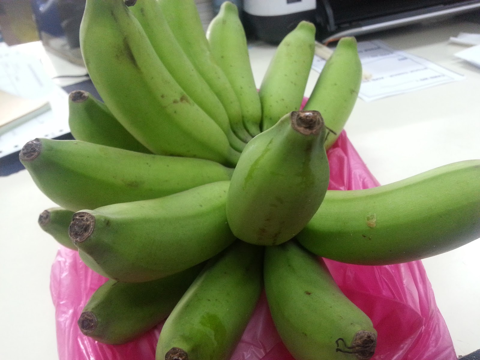 DENAI BERBISIK: gulai lemak pisang muda dengan tulang ikan 