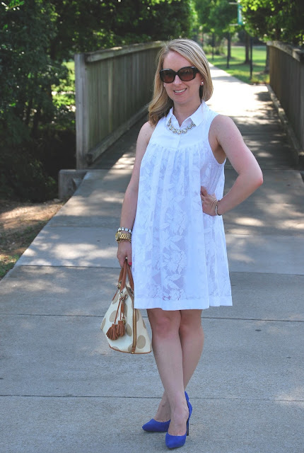how to style a little white dress, anthropologie