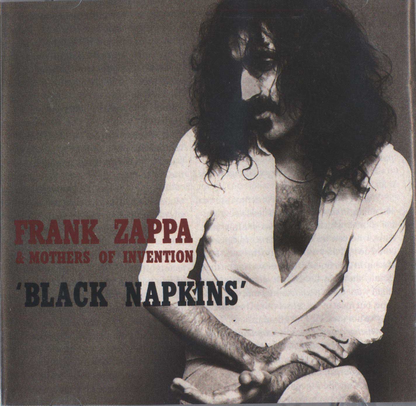 zappa GRITA! Frank Zappa Black Napkins [Kyoto, Japón] (19760204)