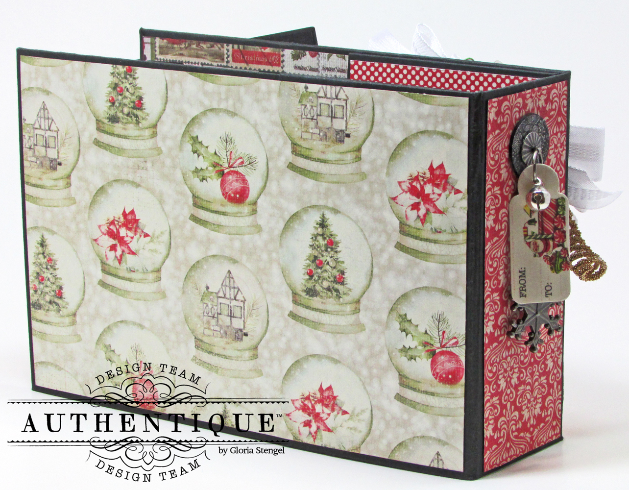 vintage christmas mini album
