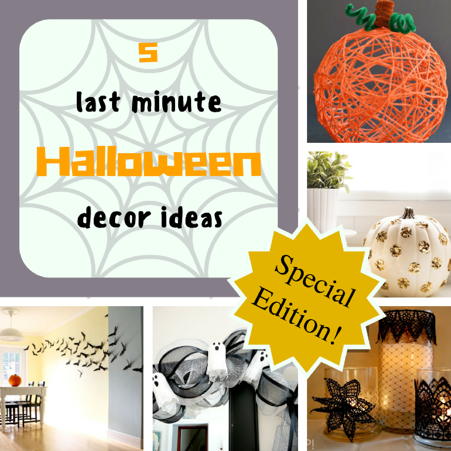 5 last minute Halloween decor ideas