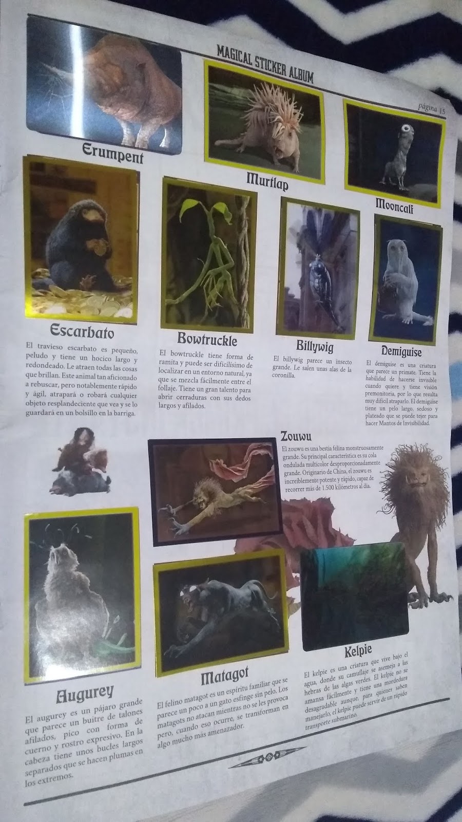 Panini fantástica criatura animal serie 2 grindelwalds crímenes sticker nº 10