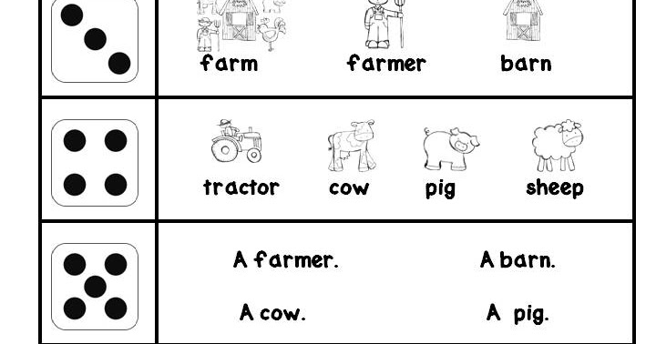 Roll Over And Die Scan Vf Classroom Freebies Too: "On the Farm" Edition of Roll the Die and Read