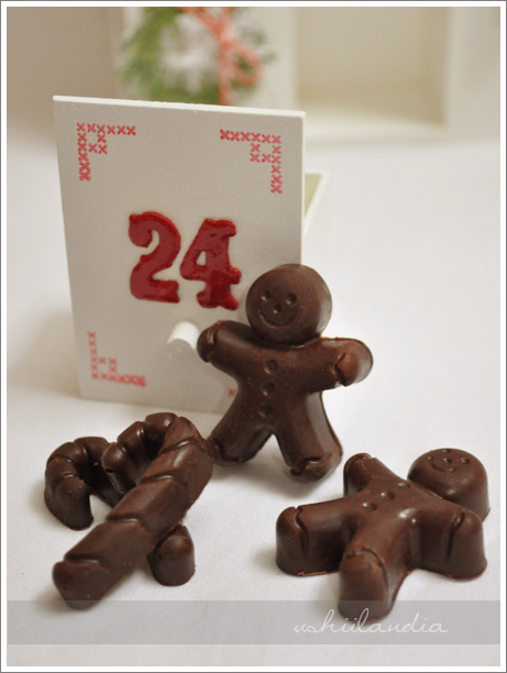 boże narodzenie - kalendarz adwentowy - domowe czekoladki DIY