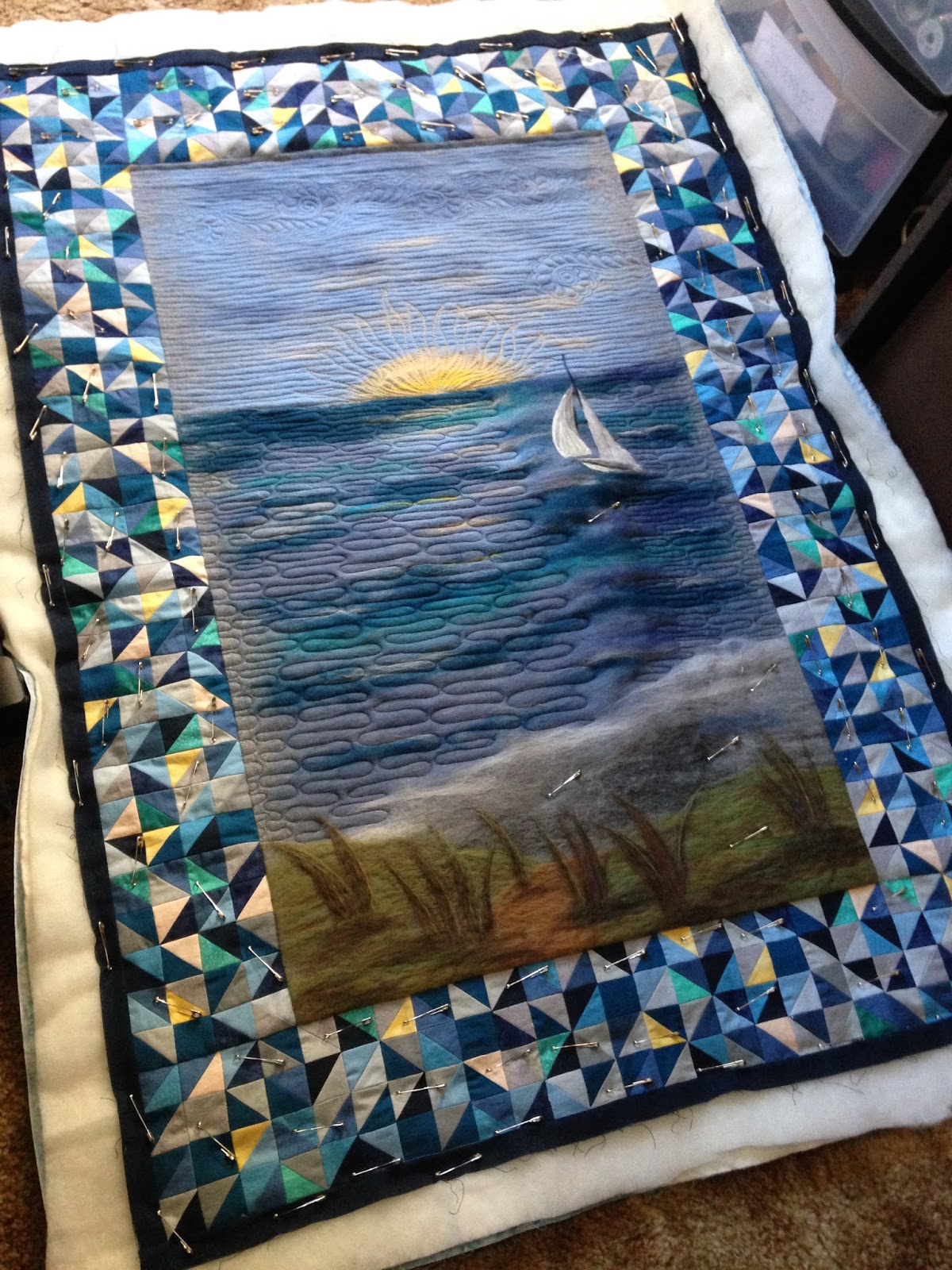 Quilt to the Edge.... Wet Felting and Quilting