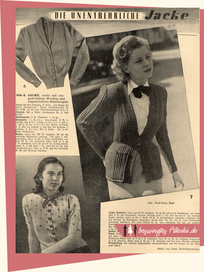 Zeitschriften, 50er Jahre, 40er Jahre, Modehefte