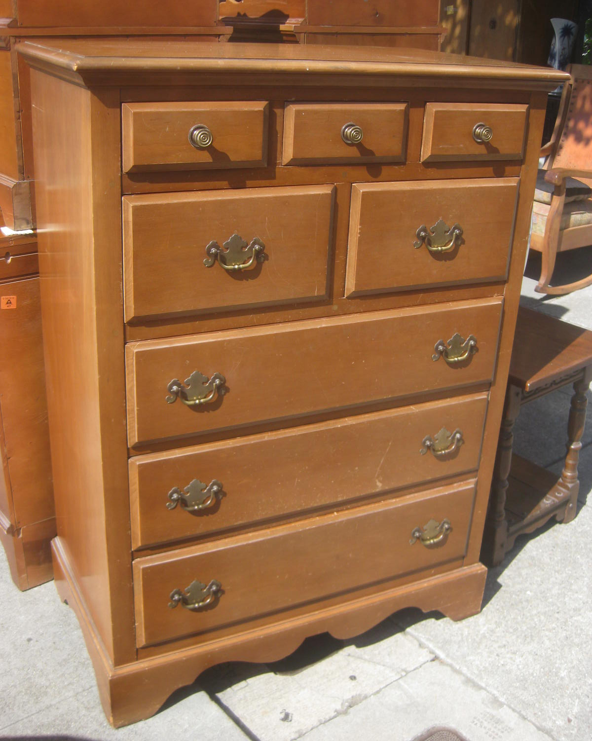 UHURU FURNITURE & COLLECTIBLES SOLD Cherry Chest of Drawers 100