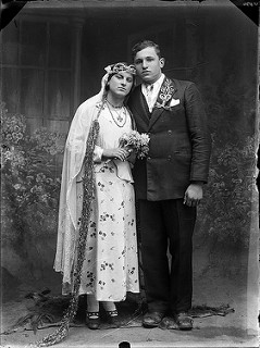 Foto antigua de boda