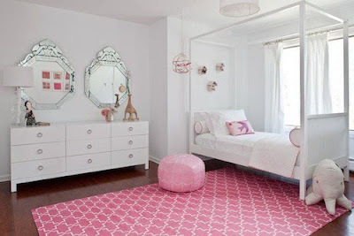habitación rosa adolescente