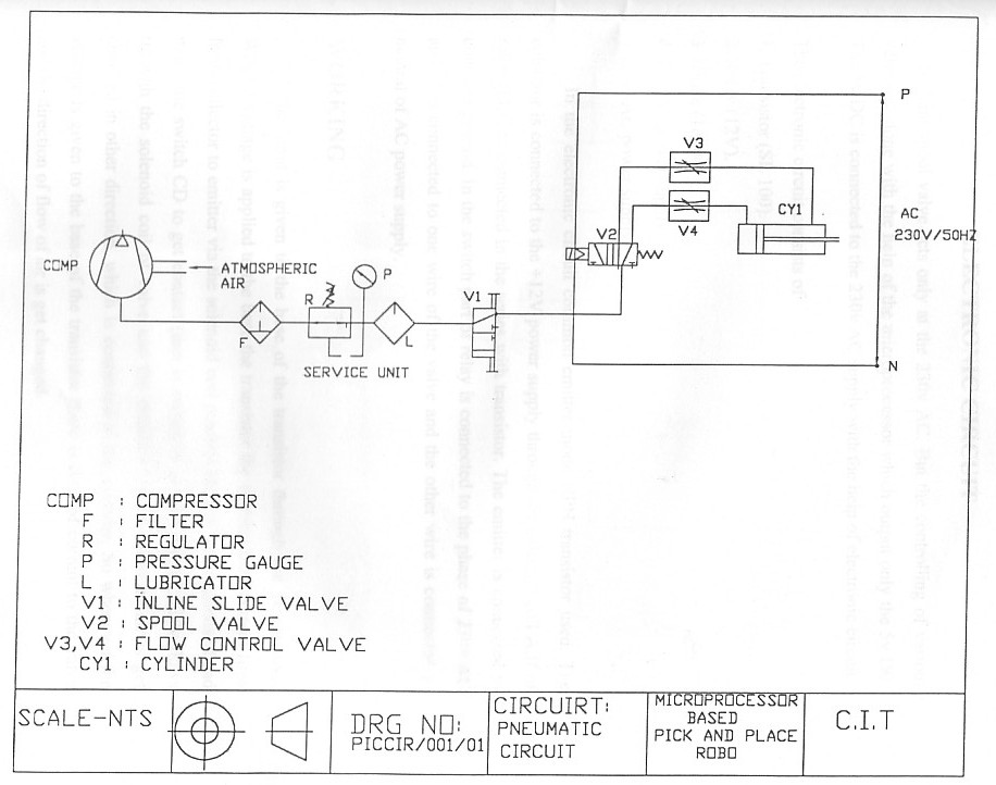 Industrial Pick and Place Robo PNEUMATIC CIRCUIT