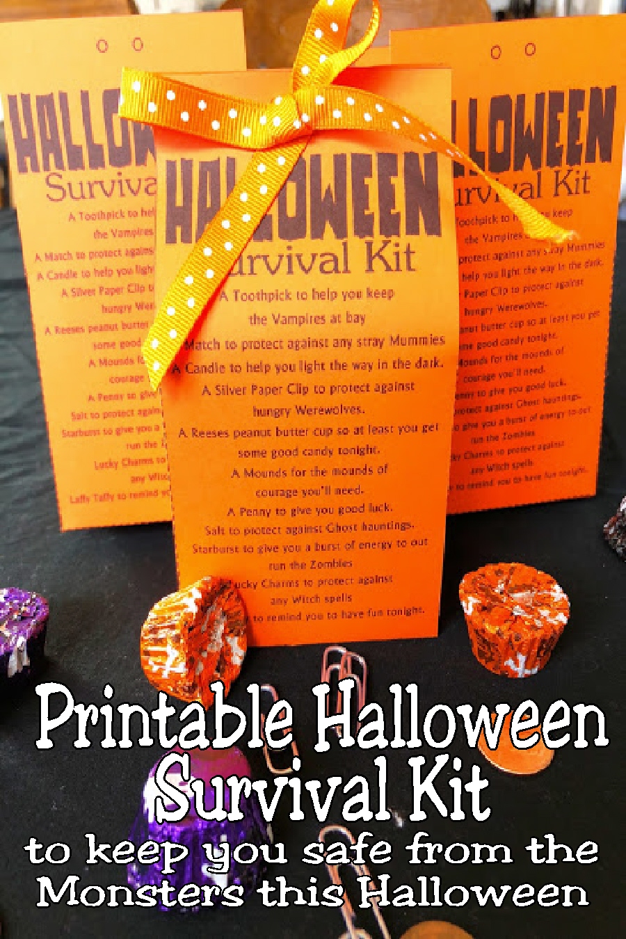 DIY Party Mom: Halloween Printable Survival Kit to Keep you Safe