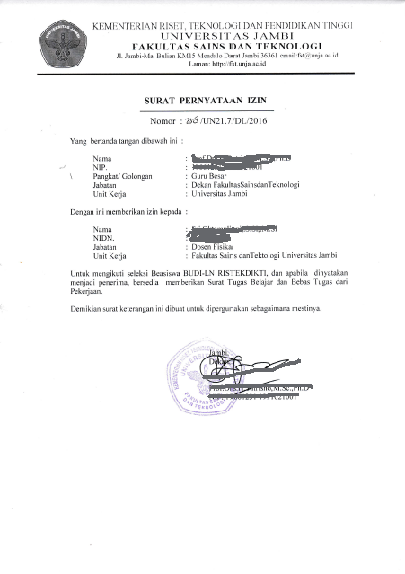 Beasiswa Universitas Jambi Sekolah Kedinasan