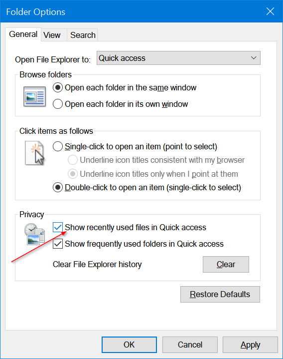 Windows How To Clear Recent Files From Quick Access In Windows 10