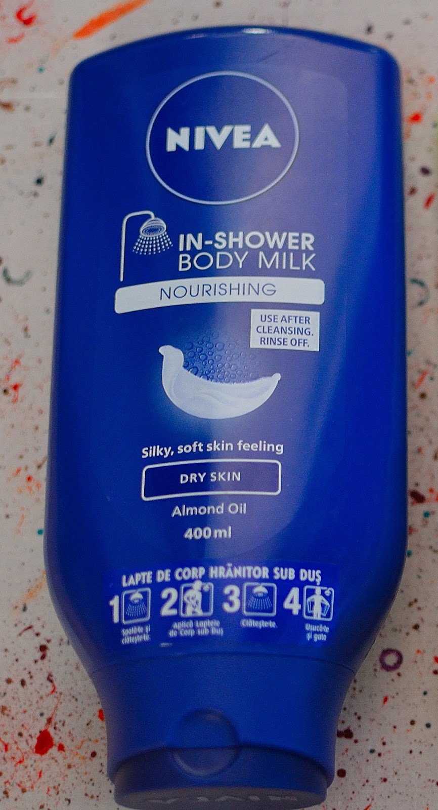 Red is the new blonde Nivea In Shower Body Milk prima impresie