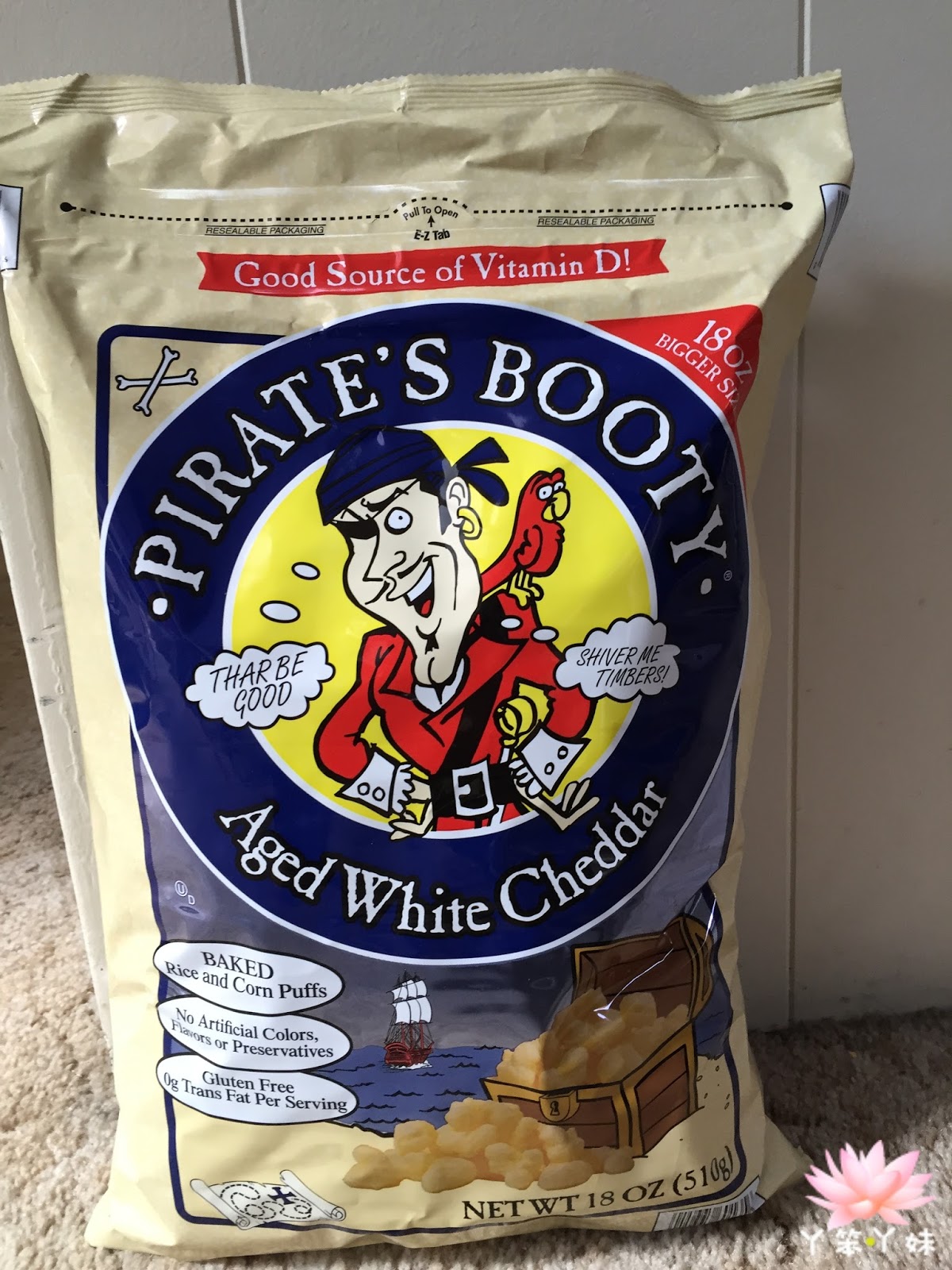 【美國・Costco】美國好市多分享→Pirate's Booty 海盜奶酪泡芙餅乾 ： Y妹Duck Town