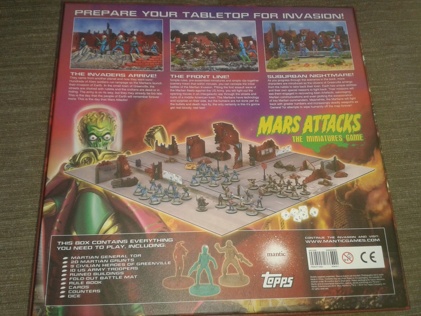 Mars Attacks the miniatures games by Mantic Games unboxing and Review
