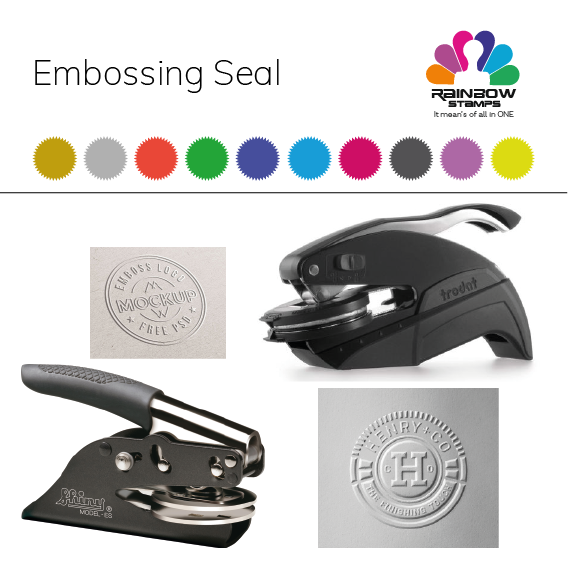 Embossing Seal in Dubai Urgent stamp Rainbow Stamp
