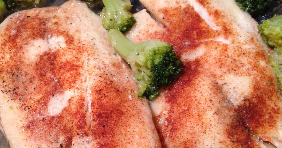 Nana's Recipe Box Easy Baked Tilapia with Broccoli