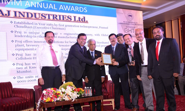 Praj recognised by IIMM for its Supply Chain Management Practices Praj recognised by IIMM for its Supply Chain Management Practices