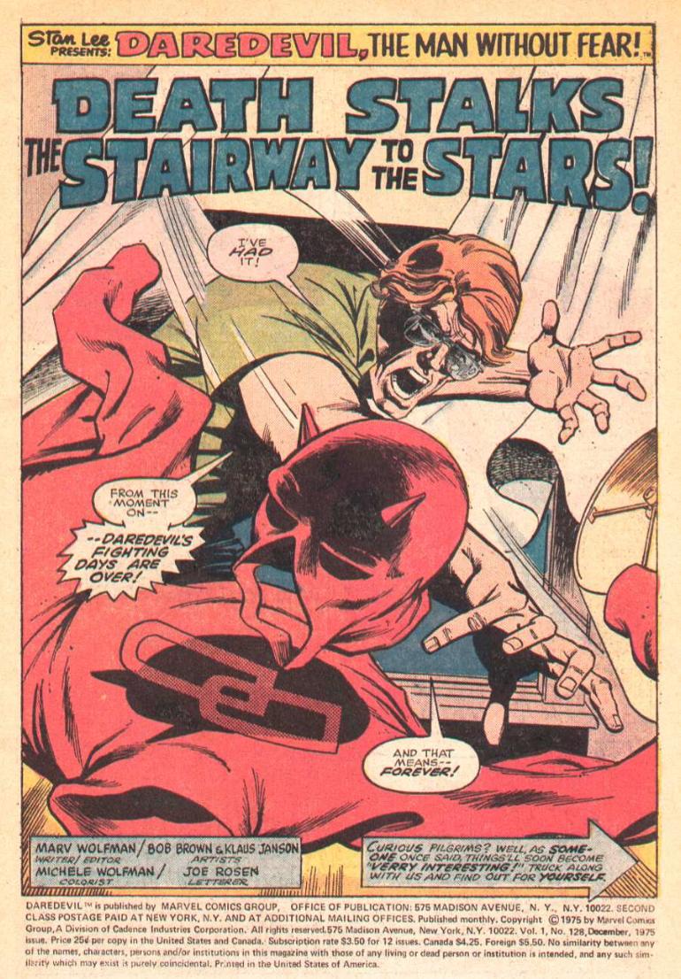 Read online Daredevil (1964) comic -  Issue #128 - 2