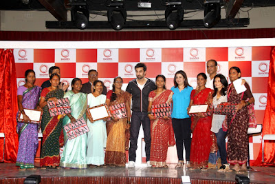 Ranbir Kapoor and Farah khan at Launch of Swades Foundation's new logo