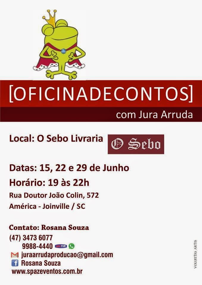 Convite: Oficina de Contos, com Jura Arruda