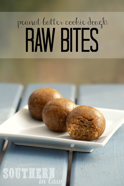 Healthy Peanut Butter Cookie Dough Raw Bites