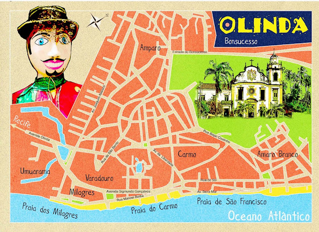 Mapa de Olinda