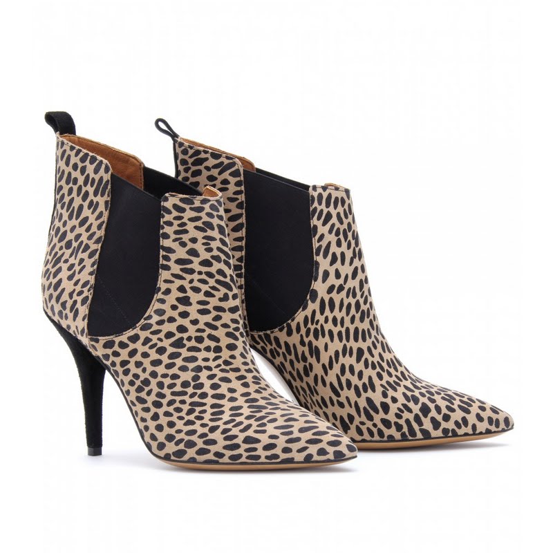 DORE: DETAILED VIEW LEOPARD ANKLE BOOTIES BY ISABEL MARANT