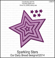 ODBD Custom Sparkling Stars Dies