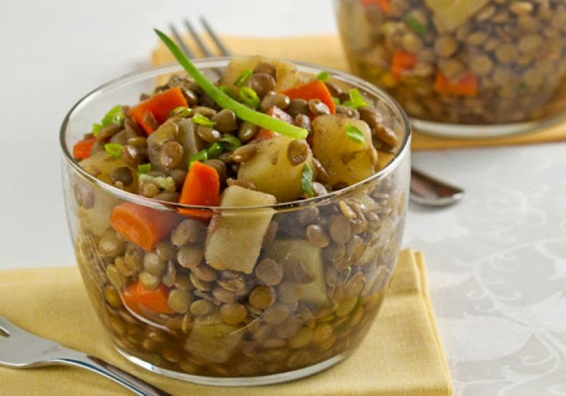 Salada de Lentilha com Legumes
